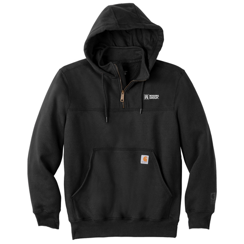 carhartt paxton heavyweight mock zip hoodie